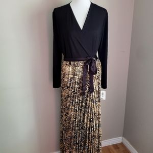 NWT LuLaRoe XL Elegant Deanne, floor-length wrap dress